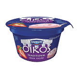 Dannon Oikos traditional greek yogurt, strawberry Full-Size Picture